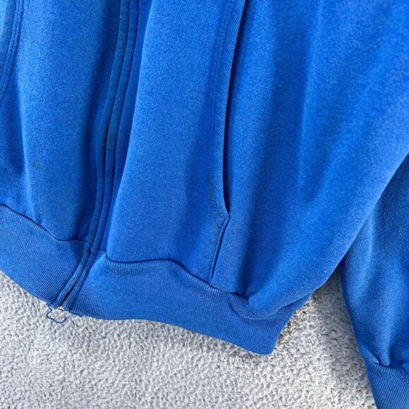 Vintage Las Vegas Sweatshirt Mens Extra Large Blue Black Zip Hoodie Spellout 90s - Picture 9 of 16
